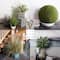 4ft. Artificial Green Grass & Cattails in Iron Pot